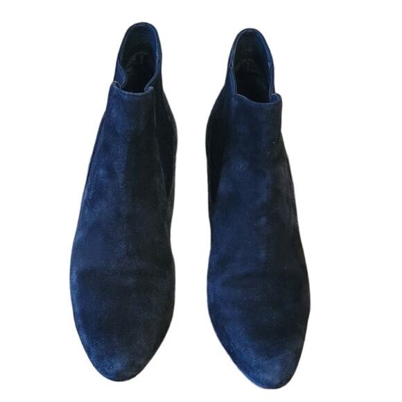 Cole Haan Black Suede Ankle Boots Spike Heel Slip On Party Night‎ Out Witchy - 6 - Picture 2 of 10